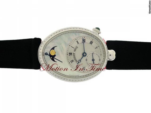 Breguet REINE de NAPLES WHITE GOLD MOONPHASE POWER RES. DIAMOND-NEW WATCHES 2