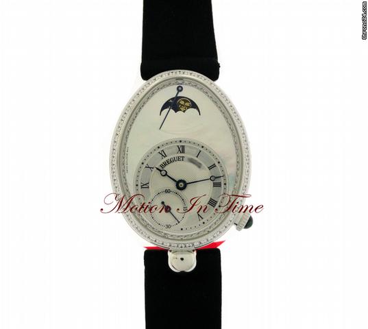 replica Breguet REINE de NAPLES WHITE GOLD MOONPHASE POWER RES. DIAMOND-NEW WATCHES 1