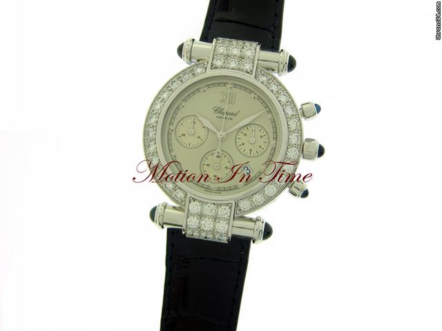 replica Chopard IMPERIALE DIAMOND LARGE LADIES' WHITE GOLD DIAMOND 38mm -NEW WATCHES 1