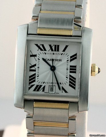replica Cartier Tank Francaise Men's Pre-owned W51002Q4 WATCHES 1