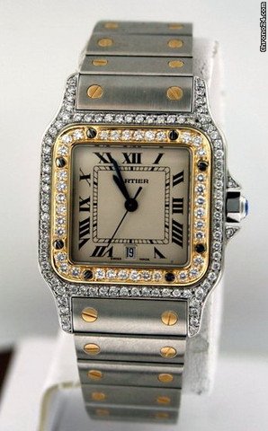 replica Cartier Santos Men's Pre-owned W20011C4 WATCHES 1