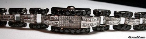 replica Chopard La Strada Ladies Black and White diamond watch WATCHES 1