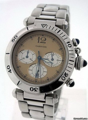 replica Cartier Pasha Chronograph Pre-owned Men's WATCHES 1 