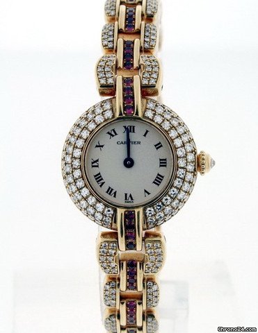 replica Cartier Colisee Ladies Diamond and Rubies WATCHES 1
