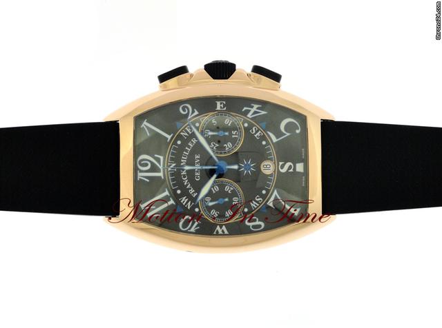 replica Franck Muller MARINER XL ROSE GOLD CHRONOGRAPH ON RUBBER STRAP - NEW MODEL WATCHES 1 