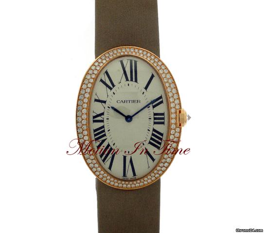 Cartier BAIGNOIRE 2011 ROSE GOLD DIAMOND LADIES' XL - RARE WATCHES 2