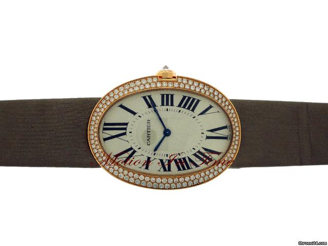 replica Cartier BAIGNOIRE 2011 ROSE GOLD DIAMOND LADIES' XL - RARE WATCHES 1