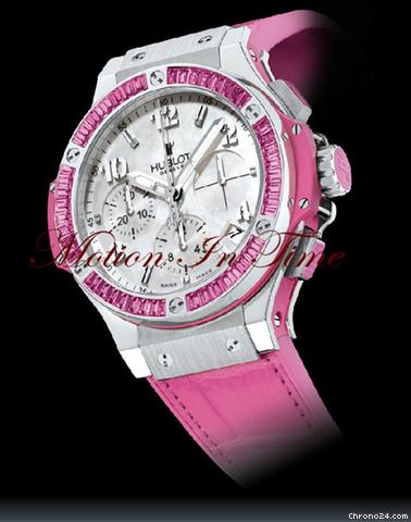 Hublot BIG BANG TUTTI FRUTTI "ROSE" w/ PINK SAPPHIRE BAGUETTES -NEW WATCHES 2