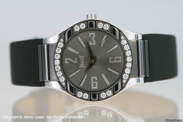 Piaget Polo 750 18 K Weissgold mit Brillanten Quarz WATCHES 2