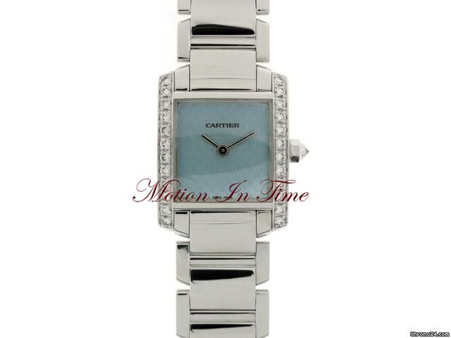 Cartier TANK FRANCAISE LADIES' WHITE GOLD DIAMOND RARE LIMITED ED. WATCHES 2
