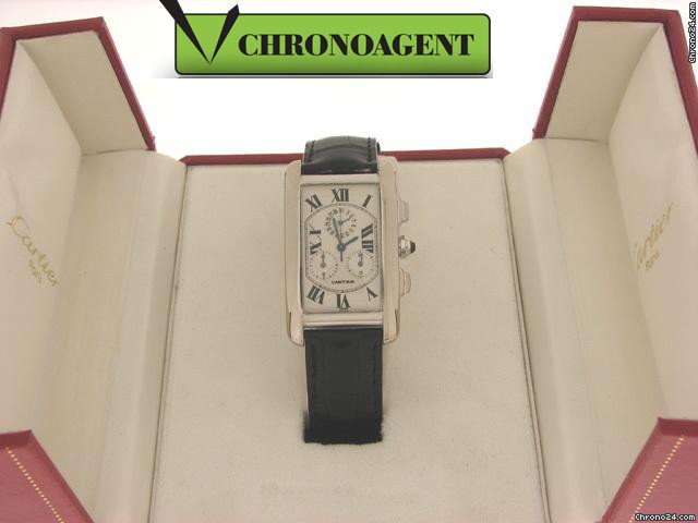 Cartier TANK AMERICAINE CHRONOREFLEX IN ORO BIANCO WATCHES 2