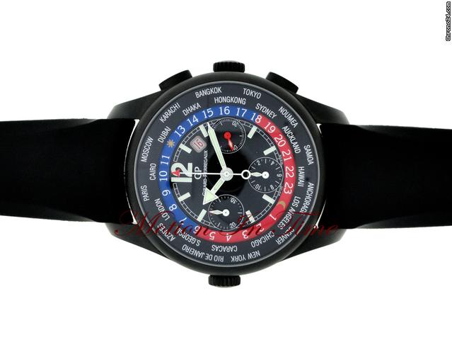 Girard Perregaux "BLACK SHADOW" WW.TC WORLD TIME CHRONOGRAPH BLACK TITANIUM WATCHES 2