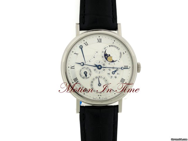 Breguet CLASSIQUE PERPETUAL CALENDAR MOONPHASE WHITE GOLD AUTOMATIC WATCHES 2