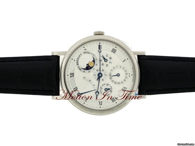 replica Breguet CLASSIQUE PERPETUAL CALENDAR MOONPHASE WHITE GOLD AUTOMATIC WATCHES 1