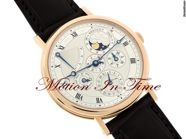 replica Breguet CLASSIQUE PERPETUAL CALENDAR MOONPHASE ROSE GOLD AUTOMATIC WATCHES 1