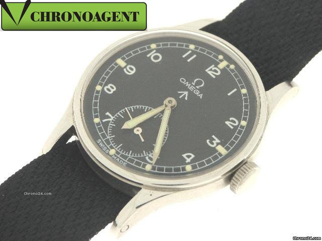 Omega MILITARY,ANNO 1944 c.a.,IN ACCIAIO,QUADRANTE NERO WATCHES 2