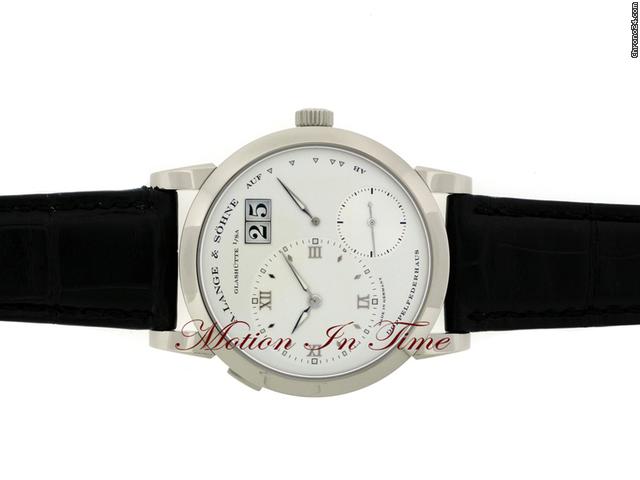 replica A. Lange & Sohne LANGE 1 WHITE GOLD MEN'S POWER RESERVE w. DATE - NEW WATCHES 1