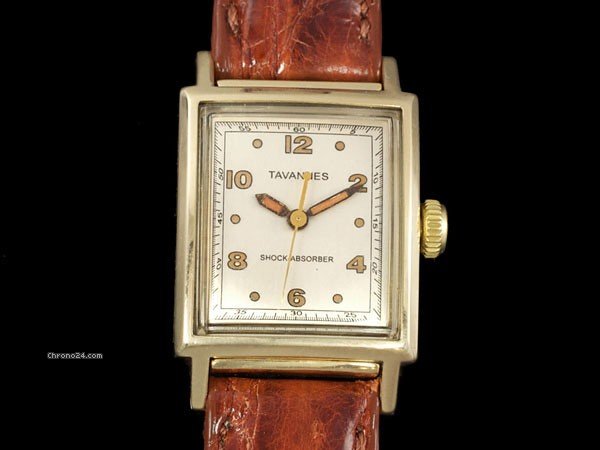Omega 1930's Vintage TAVANNES MARINE - Waterproof, 14K GOLD - THE WATCHES 2