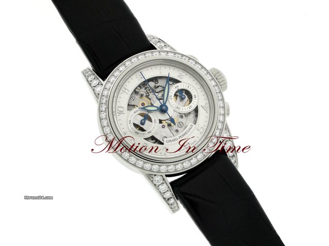 Girard Perregaux SMALL CHRONOGRAPH LADIES' DIAMOND SKELETON NEW 2011 WATCHES 2