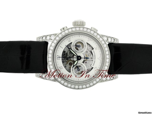 replica Girard Perregaux SMALL CHRONOGRAPH LADIES' DIAMOND SKELETON NEW 2011 WATCHES 1