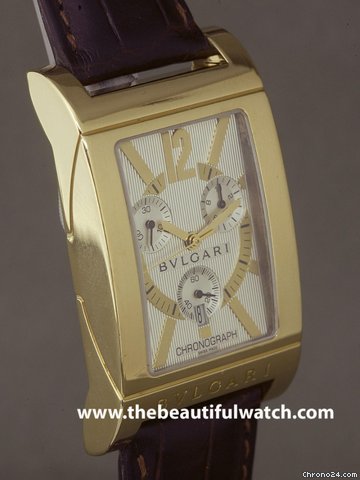 replica Bulgari GOLD 18K CHRONO RETTANGOLO WATCHES 1 