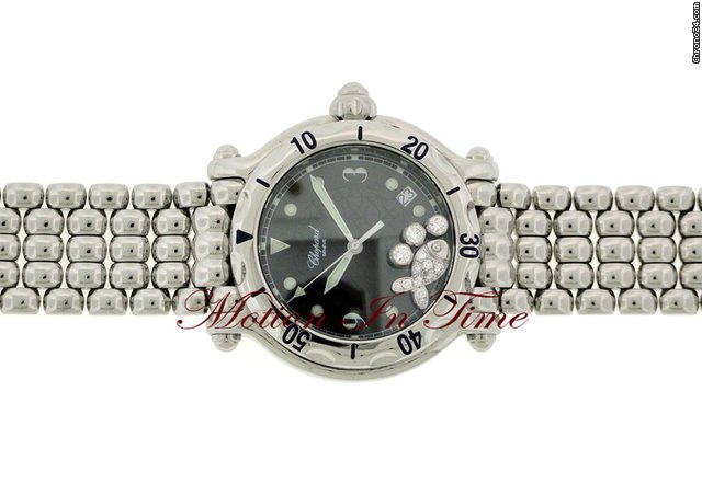 Chopard HAPPY SPORT "HAPPY FISH" DIAMOND LARGE LADIES' FLOATING DIAM WATCHES 2
