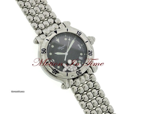 replica Chopard HAPPY SPORT "HAPPY FISH" DIAMOND LARGE LADIES' FLOATING DIAM WATCHES 1