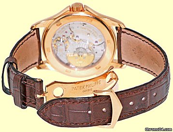 replica Patek Philippe Gent's 18K Rose World Timer Strapwatch WATCHES 1