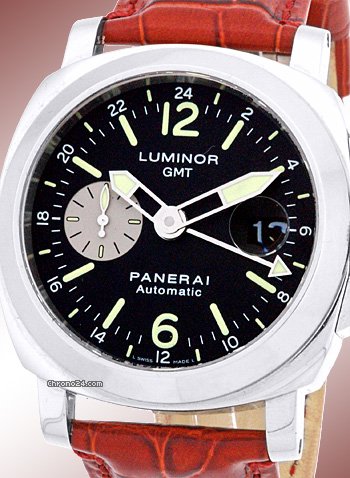Panerai Gent's Stainless Steel 44mm Luminor GMT PAM 88 Strapwatch WATCHES 2
