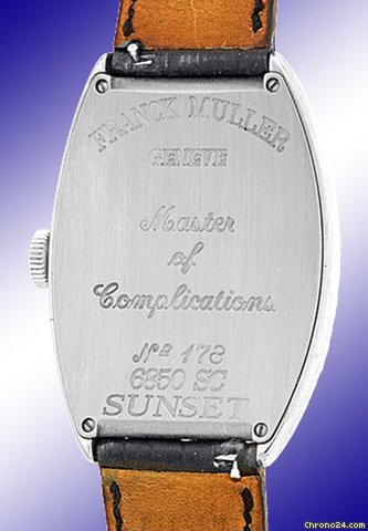 replica Franck Muller Gent's 18K White Gold Cintree Curvex Sunset Strapwatch [On Hold] WATCHES 1 
