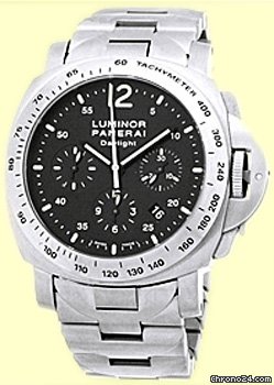 replica Panerai Gent's Stainless Steel 44mm Luminor Daylight Chronograph PAM236 WATCHES 1 