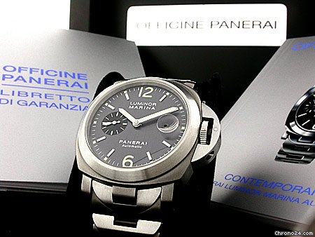 Panerai Gent's Titanium & Stainless Steel 44mm Luminor Marina WATCHES 2
