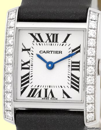 Cartier Diamond Tank Francaise Strapwatch WATCHES 2