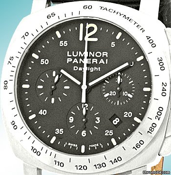 Panerai Gent's Stainless Steel Luminor Daylight Chronograph PAM250 Strapwatch WATCHES 2