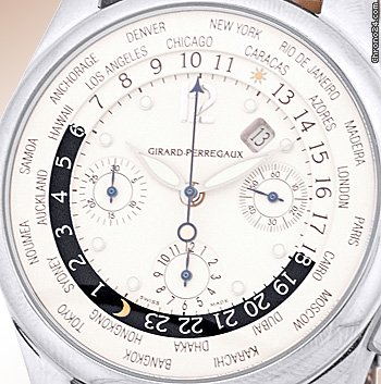 Girard Perregaux wwtc World Time Chronograph Strapwatch WATCHES 2