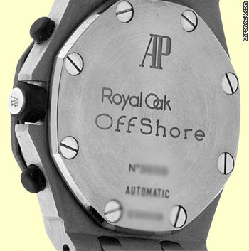 replica Audemars Piguet Gent's Stainless Steel Royal Oak Offshore Rubberclad Chronograph Strapwatch WATCHES 1