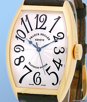 replica Franck Muller Gent's 18K Yellow Gold Cintree Curvex WATCHES 1