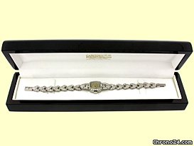replica Jaeger-LeCoultre Vintage Lady's Platinum Diamond Cocktail Watch WATCHES 1