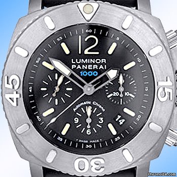 Panerai Gent's Stainless Steel Submersible 1000M Chronograph PAM00187 WATCHES 2
