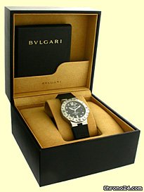 replica Bulgari Gent's Stainless Steel Diagono Professional SCUBA Strapwatch WATCHES 1