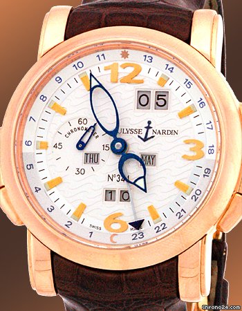 Ulysse Nardin Gent's 18K Rose Gold GMT Perpetual Calendar Strapwatch WATCHES 2