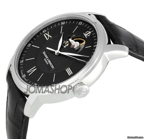 Baume & Mercier and Classima Executives XL Steel Black Mens Watch 8689 WATCHES 2