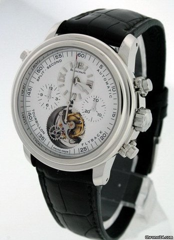replica Blancpain Leman Split Second Chronograph Tourbillon 2189F-3427-63B Pre-owned WATCHES 1