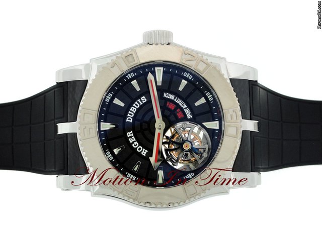 replica Roger Dubuis EASY DIVER TOURBILLON STEEL & WHITE GOLD 48mm LIMITED 280 PC WATCHES 1