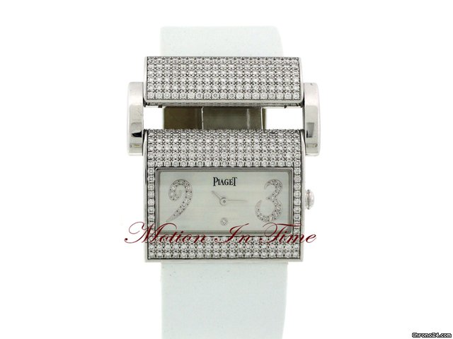 Piaget MISS PROTOCOLE LADIES' XL WHITE GOLD DIAMOND RARE 2011 SPEC. WATCHES 2