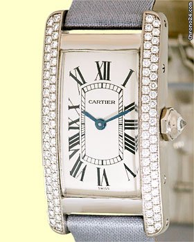 Cartier Diamond Tank Americaine Strapwatch WATCHES 2