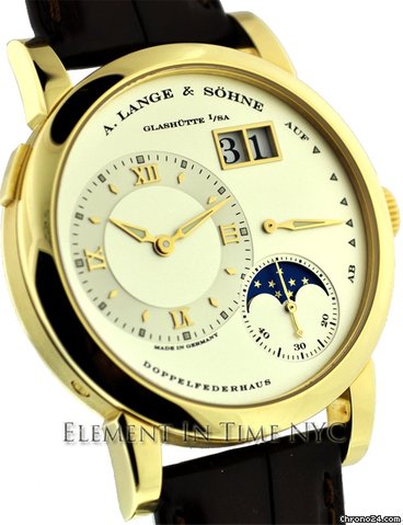 A. Lange & Sohne Lange 1 Moonphase 18k Yellow Gold 109.021 WATCHES 2