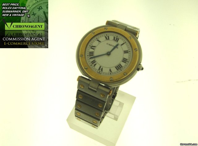 Cartier tank acciaio oro round WATCHES 2