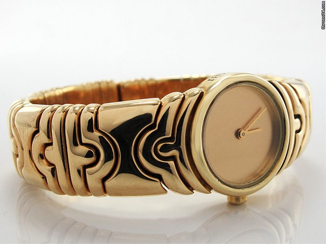 Bulgari Damen "PARENTESIS" 750/- Gelbgold Quarz WATCHES 2