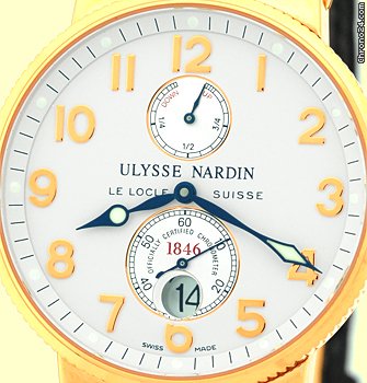 Ulysse Nardin Gent's 18K Rose Gold Maxi Marine Chronometer Strapwatch WATCHES 2